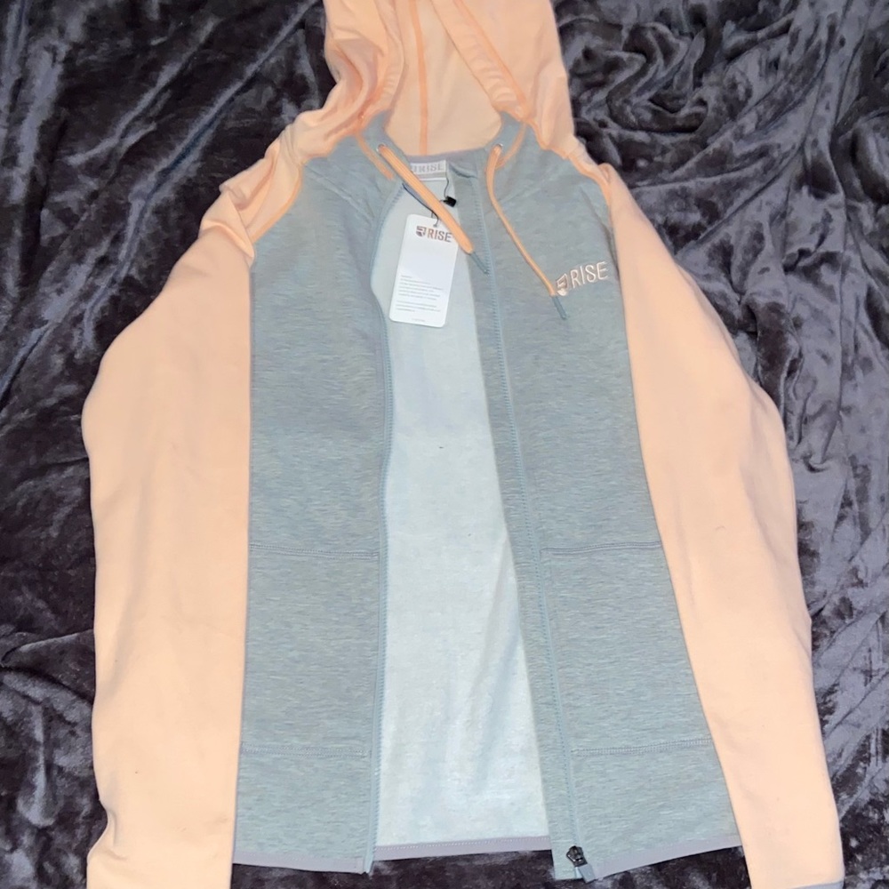 Rise zip up hoodie